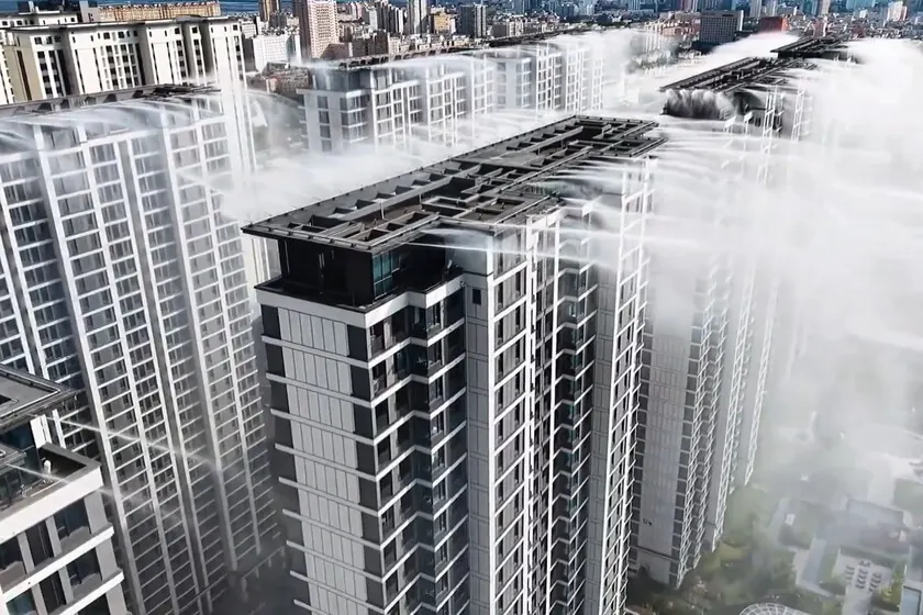 China Deploys Evaporative Cooling on Building Roofs to Combat Urban Heat
