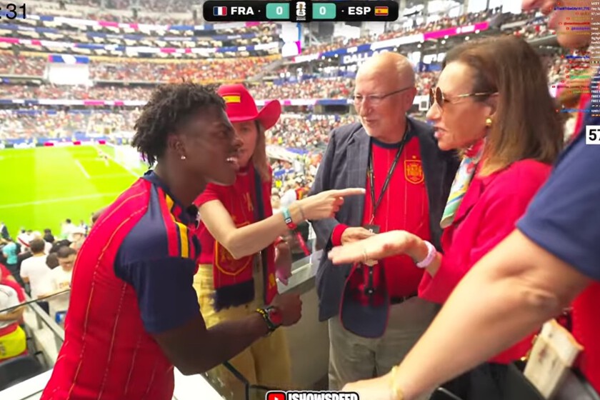 Spanish Business Leaders Ana Botín and Juan Roig Meet Streamer IShowSpeed at World Cup